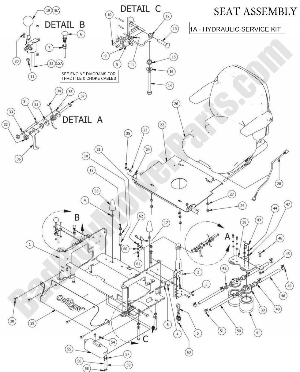 2014 Outlaw XP - Seat Assembly